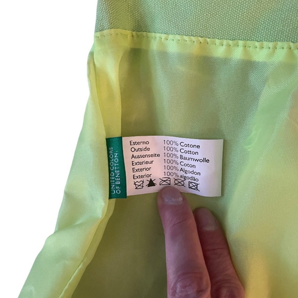 United Colors Of Benetton Green Tote Bag - Picture 8 of 9